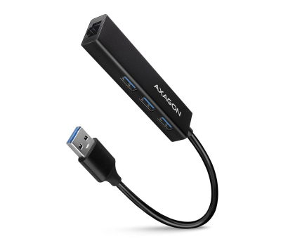 Hub USB Axagon HMA-GL3A SuperSpeed USB-A hub + gigabit LAN